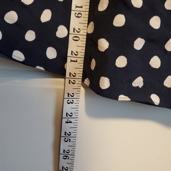 Kate Spade Navy and White Polka Dot A-Line Skirt Size 12 - Picture 5 of 7